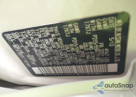 2013 Nissan Juke Sv z USA, uszkodzony, nr VIN JN8AF5MV2DT223428